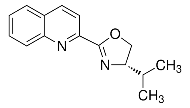 (S)-2-(4,5-Dihydro-4-isopropyl-2-oxazolyl)quinoline 97%