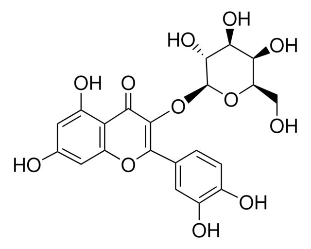 Hyperoside Pharmaceutical Secondary Standard; Certified Reference Material, certified reference material, pharmaceutical secondary standard, pkg of 100&#160;mg