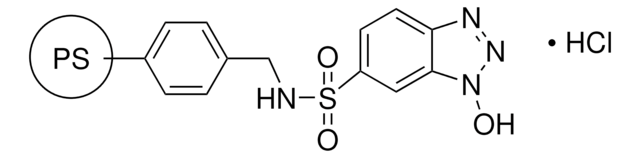 1-羟基苯并三氮唑-6-亚磺酰氨基甲基盐酸盐&#65292;聚合物键合型 100-200&#160;mesh, extent of labeling: 1.0-1.5&#160;mmol/g loading, 1&#160;% cross-linked with divinylbenzene