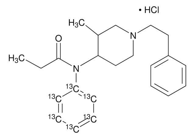 3-Methyl fentanyl-13C6 hydrochloride solution 100&#160;&#956;g/mL in methanol (as free base), certified reference material, ampule of 0.5&#160;mL, Cerilliant&#174;