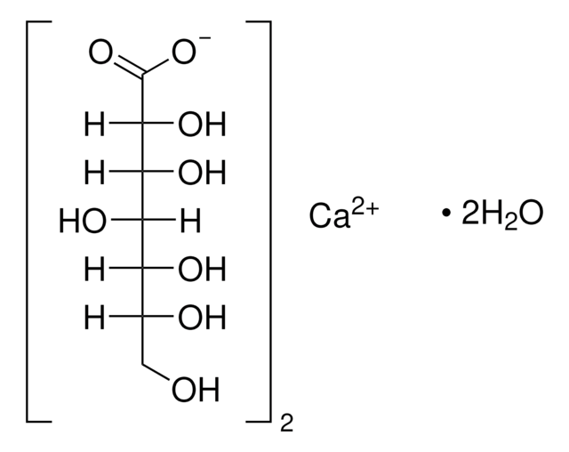 &#945;-D-葡庚糖酸钙 水合物 &#8805;98.0% (calc. based on dry substance)