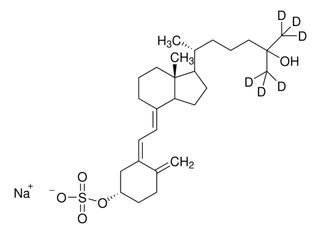 25-Hydroxyvitamin D3-26,26,26,27,27,27-d6 sulfate sodium salt solution 100&#160;&#956;g/mL in ethanol, 98 atom % D, 97% (CP)