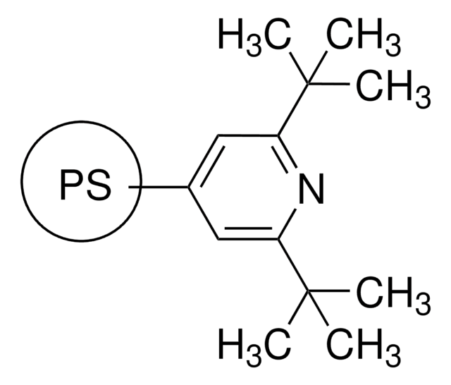 2,6-二叔丁基吡啶&#65292;聚合物键合型 200-400&#160;mesh, extent of labeling: ~1.8&#160;mmol/g loading, 1&#160;% cross-linked with divinylbenzene