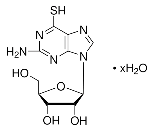 6-巯基鸟嘌呤核苷水合物 水合物 98%