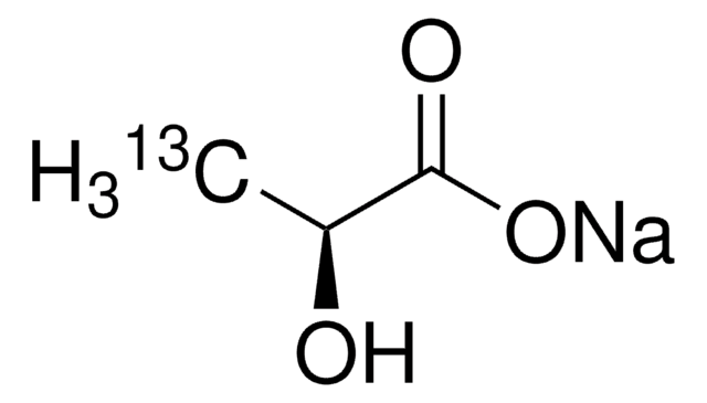 Sodium L-lactate-3-13C solution endotoxin tested, 45-55&#160;% (w/w) in H2O, &#8805;99 atom % 13C, &#8805;98% (CP)