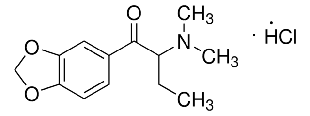 1-[3,4-(亚甲二氧基)苯基]-2-二甲氨基-1-丁酮 盐酸盐 溶液 1&#160;mg/mL in methanol (as free base), certified reference material, ampule of 1&#160;mL, Cerilliant&#174;