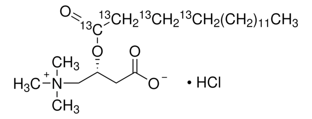 棕榈酰-1,2,3,4-13C4-L-肉毒碱 盐酸盐 99 atom % 13C