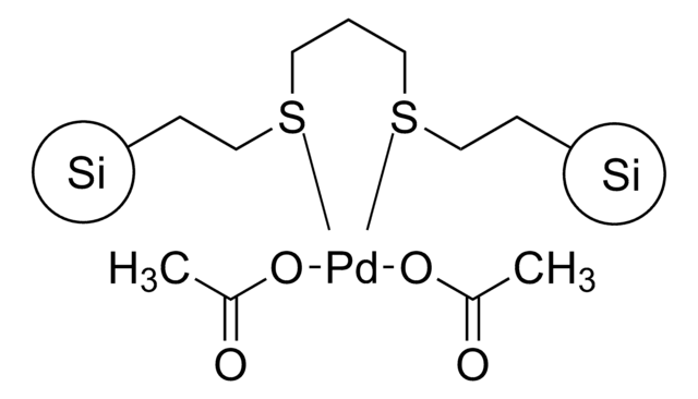 Palladium acetate 3-mercaptopropyl ethyl sulfide Silica &#8805;45&#160;&#956;m particle size (95%)