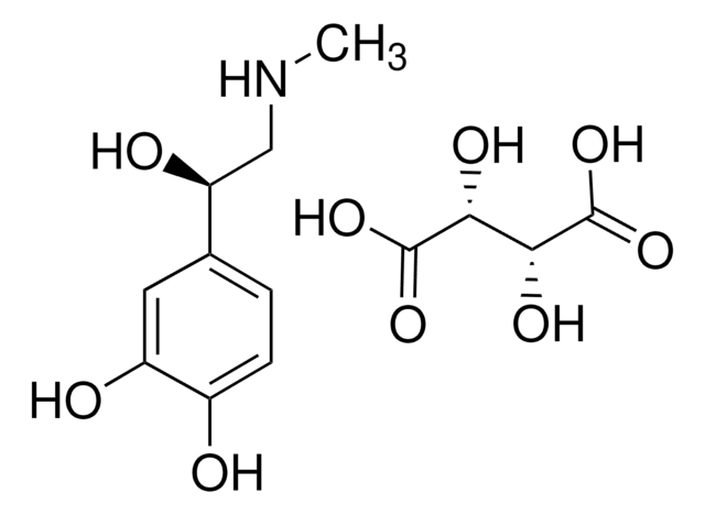 (-)-肾上腺素 (+)-酒石酸氢盐 solid