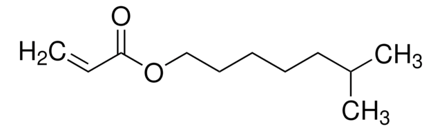 Isooctyl acrylate contains 75-125&#160;ppm monomethyl ether hydroquinone as inhibitor, &gt;90%