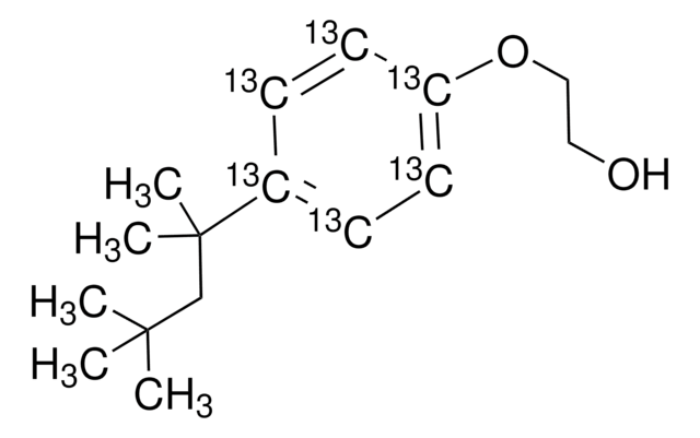 4-tert-Octylphenol-monoethoxylate-ring-13C6 溶液 10&#160;&#956;g/mL in acetone, analytical standard