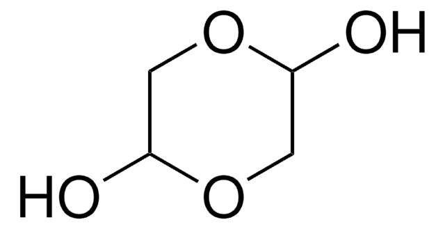 乙醇醛二聚体 crystalline, mixture of stereoisomers. Melts between 80 and 90&nbsp;°C depending on stereoisomeric composition