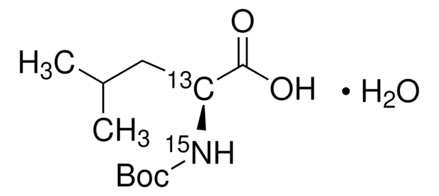 Boc-L-亮氨酸-2-13C,15N 一水合物 99 atom % 13C, 98 atom % 15N