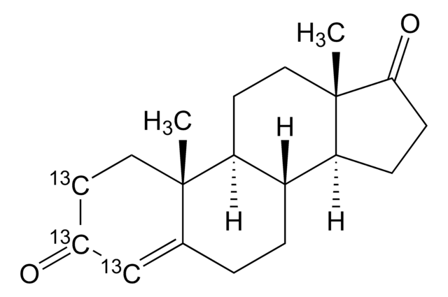 4-Androstene-3,17-dione-2,3,4-13C3 solution 0.1&#160;mg/mL in methanol, 98 atom % 13C, 98% (CP)