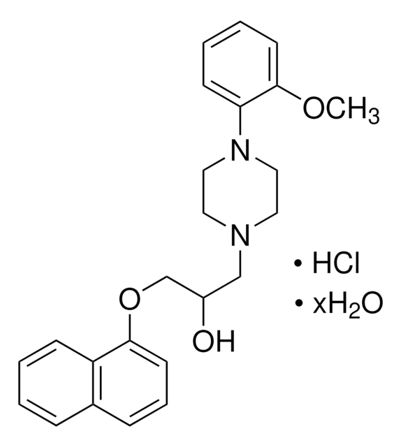 Naftopidil hydrochloride hydrate solid