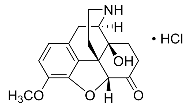 Noroxycodone hydrochloride solution 1.0&#160;mg/mL in methanol (as free base), ampule of 1&#160;mL, certified reference material, Cerilliant&#174;