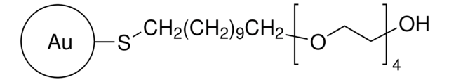 (11-巯基十一烷基)四(乙二醇)官能化金纳米粒子 2&#160;% (w/v) in H2O