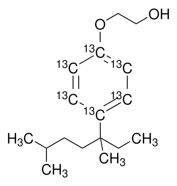 4-(3,6-Dimethyl-3-heptyl)phenol monoethoxylate-ring-13C6 solution 10&#160;&#956;g/mL in acetone, analytical standard