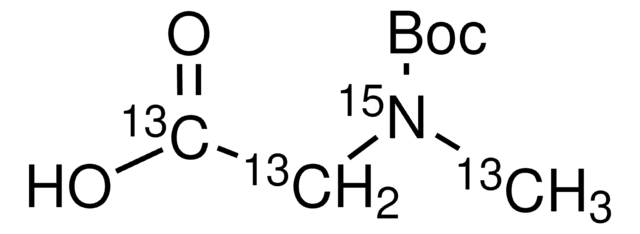 N-Boc-肌氨酸-13C3,15N 98 atom % 15N, 99 atom % 13C, 97% (CP)