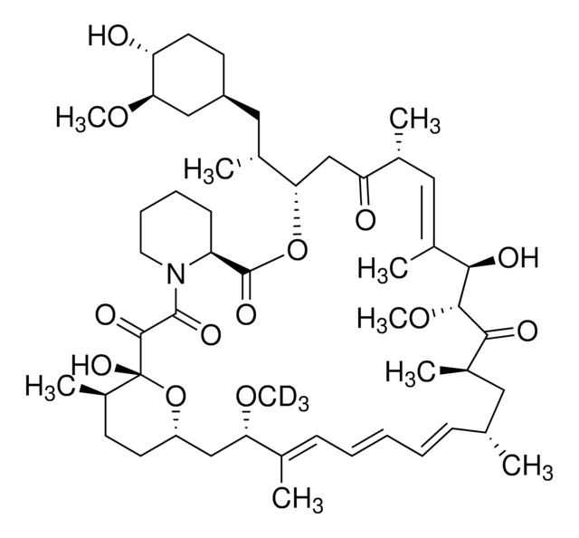 雷帕霉素-D3 溶液 100&#160;&#956;g/mL in acetonitrile, certified reference material, ampule of 1&#160;mL