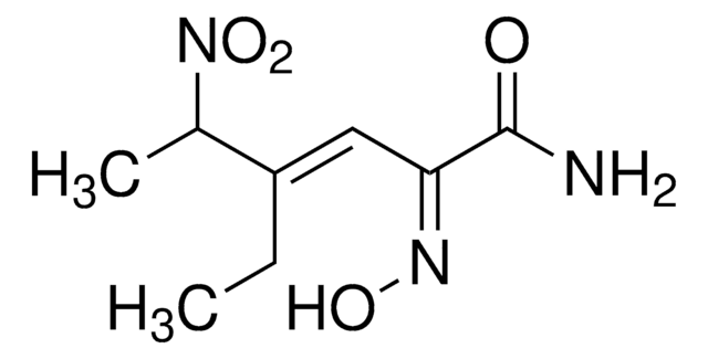 (±)-(E)-4-Ethyl-2-[(E)-hydroxyimino]-5-nitro-3-hexenamide &#8805;98%