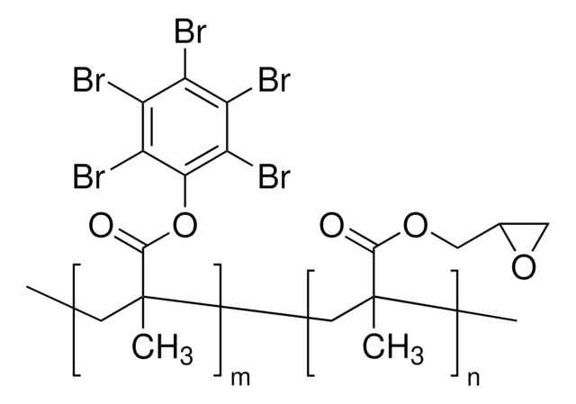 Poly(pentabromophenyl methacrylate-co-glycidyl methacrylate) glycidyl methacrylate 10&#160;mol %