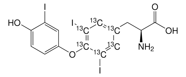 3,3&#8242;,5-Triiodo-L-thyronine-13C6 solution 100&#160;&#956;g/mL in methanol with 0.1N NH3, ampule of 1&#160;mL, certified reference material, Cerilliant&#174;