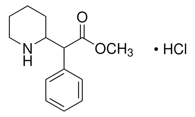 哌甲酯 盐酸盐 溶液 (Racemic mixture), ampule of 1&#160;mL, 1.0&#160;mg/mL in methanol (as free base), certified reference material, Cerilliant&#174;