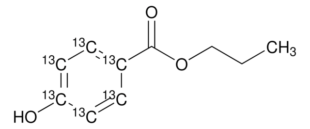 4-羟苯甲酸丙酯-环-13C 溶液 50&#160;&#956;g/mL in acetone, analytical standard