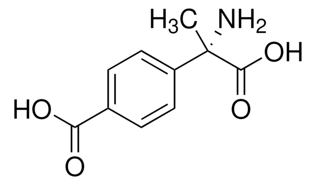 (+)-&#945;-Methyl-4-carboxyphenylglycine solid