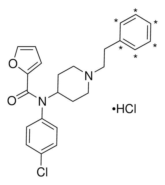 4-Chlorofuranyl fentanyl-13C6 hydrochloride solution 100&#160;&#956;g/mL in methanol (as free base), certified reference material, ampule of 0.5&#160;mL, Cerilliant&#174;