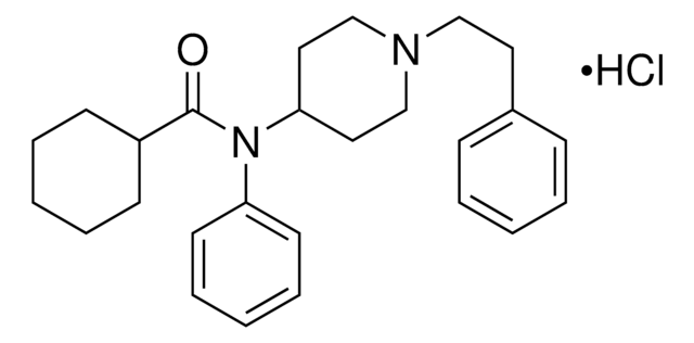 Cyclohexyl fentanyl hydrochloride solution 100&#160;&#956;g/mL in methanol (as free base), certified reference material, ampule of 0.5&#160;mL, Cerilliant&#174;