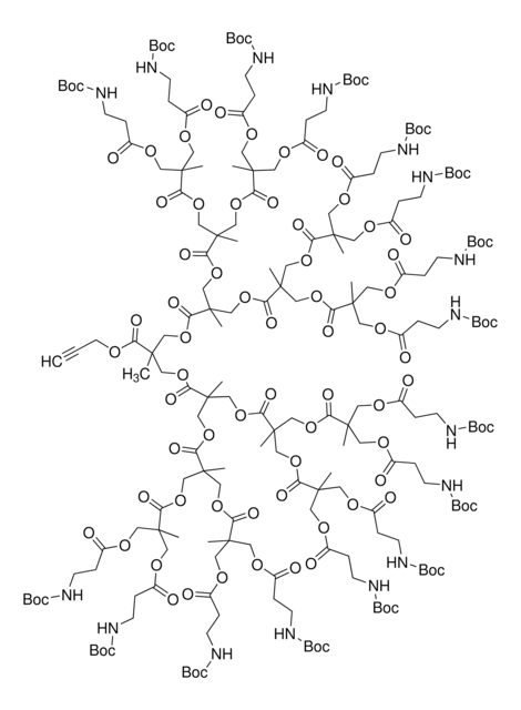 Polyester bis-MPA dendron 16 NHBoc, 1 acetylene (core) generation 4