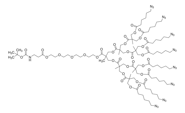 Polyester bis-MPA dendron 8 azide, 1 NHBoc (core), generation 3