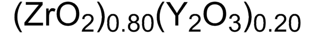 Zirconium(IV) oxide-yttria stabilized nanopowder, contains 20&#160;mol % yttria as stabilizer, 99.99% trace metals basis