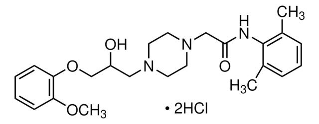 雷诺嗪 二盐酸盐 &#8805;98% (HPLC), powder