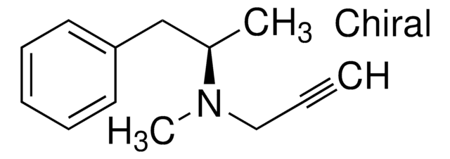 R(-)-Selegiline solution 1.0&#160;mg/mL in methanol, ampule of 1&#160;mL, certified reference material, Cerilliant&#174;