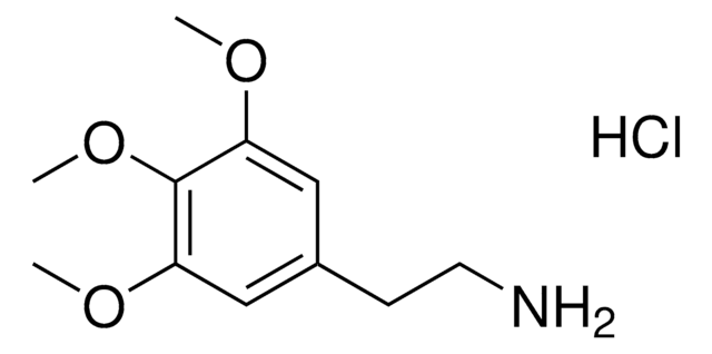 Mescaline hydrochloride solution 1.0&#160;mg/mL in methanol (as free base), ampule of 1&#160;mL, certified reference material, Cerilliant&#174;