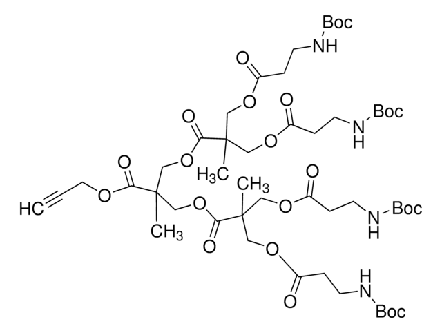 Polyester bis-MPA dendron 4 NHBoc, 1 acetylene (core) generation 2