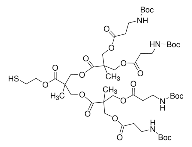 Polyester bis-MPA dendron 4 NHBoc, 1 thiol (core) generation 2