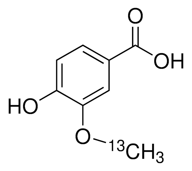 Vanillic acid-(methoxy-13C) &#8805;99 atom % 13C, &#8805;98% (CP)