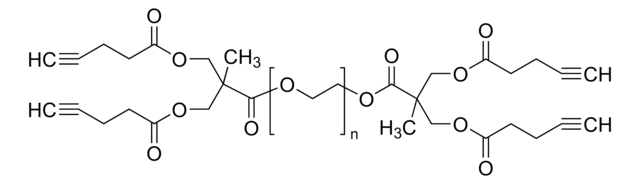 Poly(ethylene glycol), 4 acetylene dendron, generation 1 average Mn 20,000