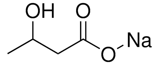 3-Hydroxybutyric Acid sodium salt solution 1&#160;mg/mL in methanol (as free carboxylate), certified reference material, ampule of 1&#160;mL, Cerilliant&#174;