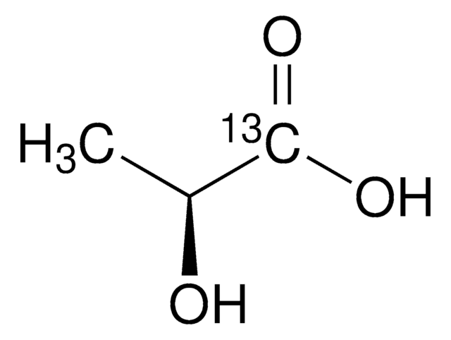 L-乳酸-1-13C 溶液 85&#160;% (w/w) in H2O, &#8805;99 atom % 13C, &#8805;98% (CP), &#8805;98% (Chiral Purity, HPLC)