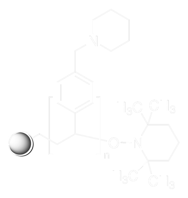 Piperidine on Rasta Resin 50-100&#160;mesh, extent of labeling: 3.0-5.0&#160;mmol/g loading, 2&#160;% cross-linked