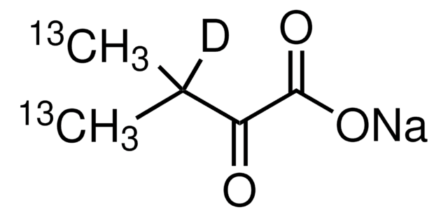 2-Keto-(3-methyl-13C)-butyric-4-13C,3-d acid sodium salt 98 atom % D, 99 atom % 13C, 97% (CP)