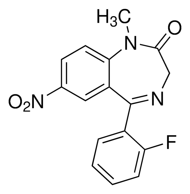 Flunitrazepam solution 1.0&#160;mg/mL in methanol, ampule of 1&#160;mL, certified reference material, Cerilliant&#174;