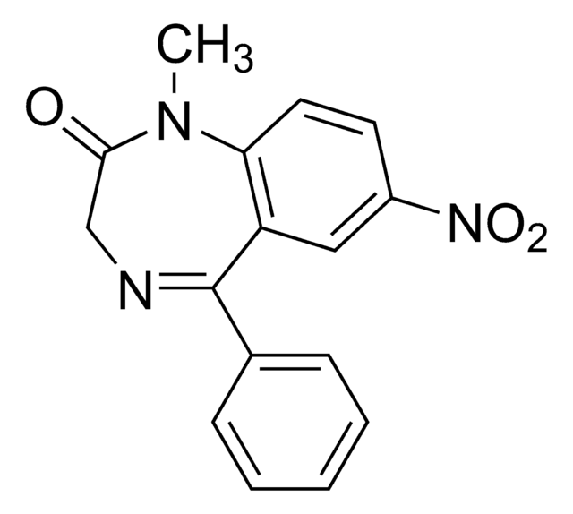 硝甲西泮标准液 溶液 1.0&#160;mg/mL in methanol, ampule of 1&#160;mL, certified reference material, Cerilliant&#174;