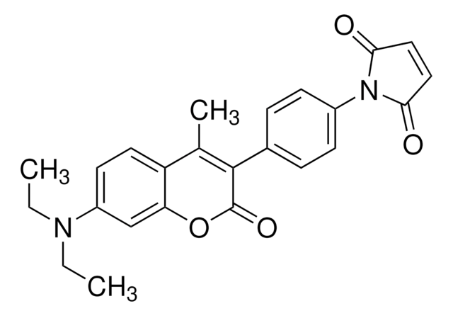 7-Diethylamino-3-(4-maleimidophenyl)-4-methylcoumarin BioReagent, suitable for fluorescence, &#8805;90% (HPCE)