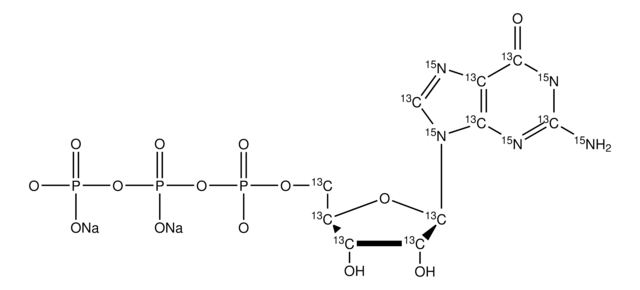 鸟苷-13C10,15N5 5′-三磷酸 钠盐 溶液 100&#160;mM (in 5mM Tris HCl / H2O), &#8805;98 atom %, &#8805;95% (CP)